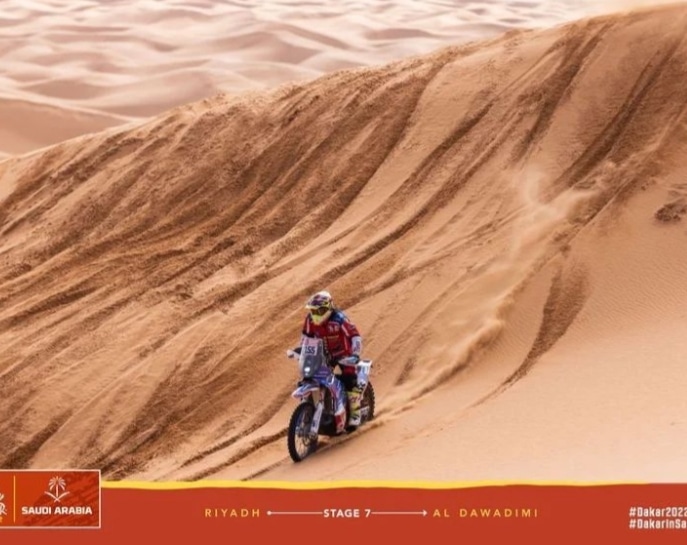 Joaquín Debeljuh finalizó la séptima etapa del Dakar