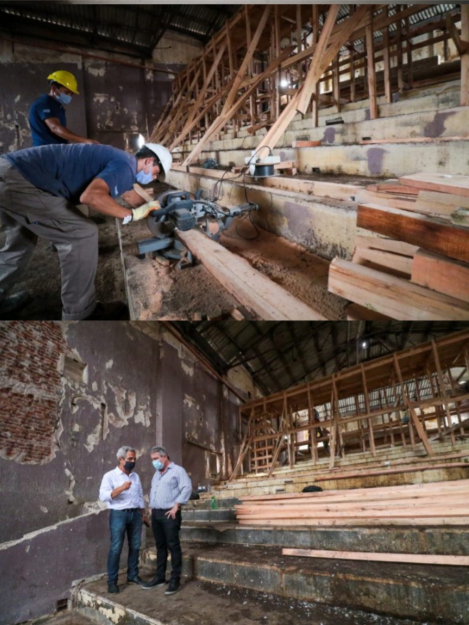 Siguen los trabajos en el Teatro San Martín