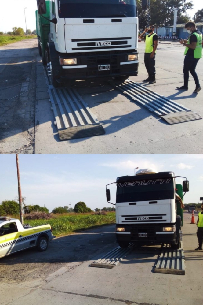 Intensos operativos de control vehicular por tránsito pesado en el Partido de Pergamino