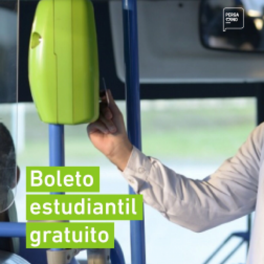 Inscripción al Boleto Estudiantil Gratuito
