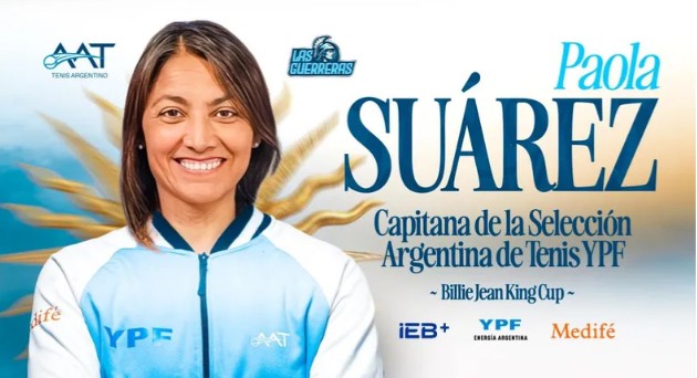Paola Suárez es la nueva capitana del equipo argentino en la Billie Jean King Cup