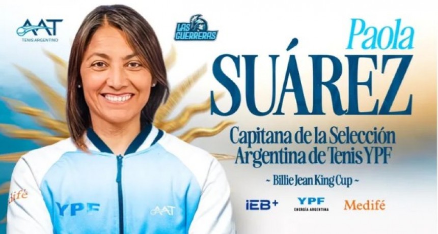 Paola Suárez es la nueva capitana del equipo argentino en la Billie Jean King Cup
