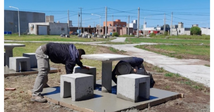 La Plaza del Barrio Procrear comienza a tomar forma  