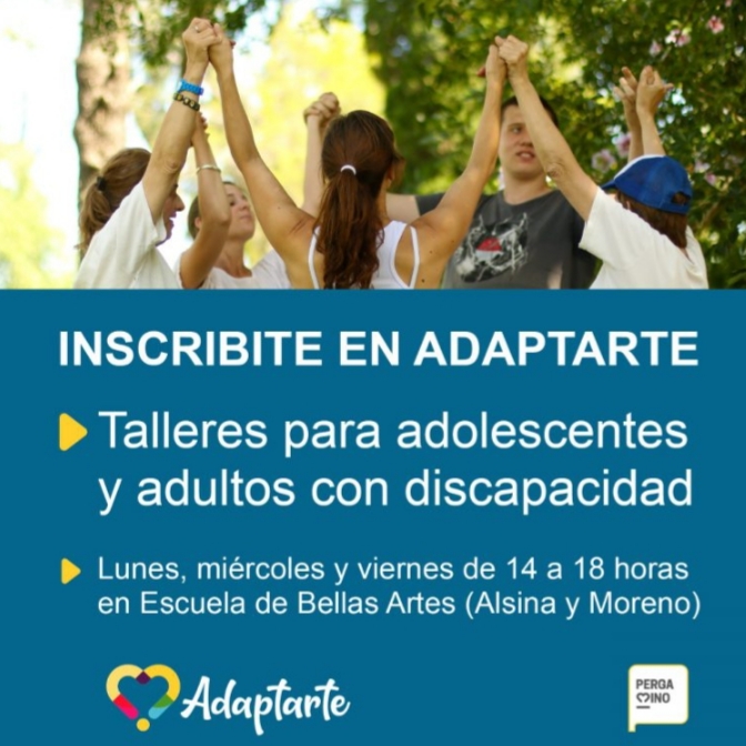 Adaptarte: El lunes 28 de marzo comienza la inscripción