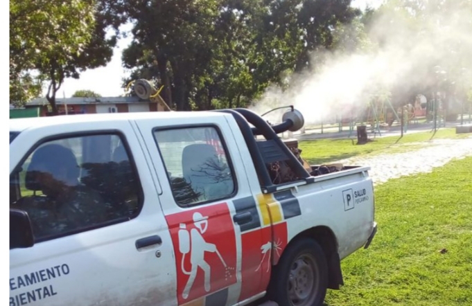 intensifican las tareas de fumigación para prevenir el Dengue, Zika y Chikungunya