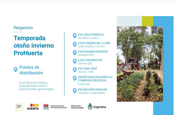 ProHuerta: Capacitación y distribución de semillas