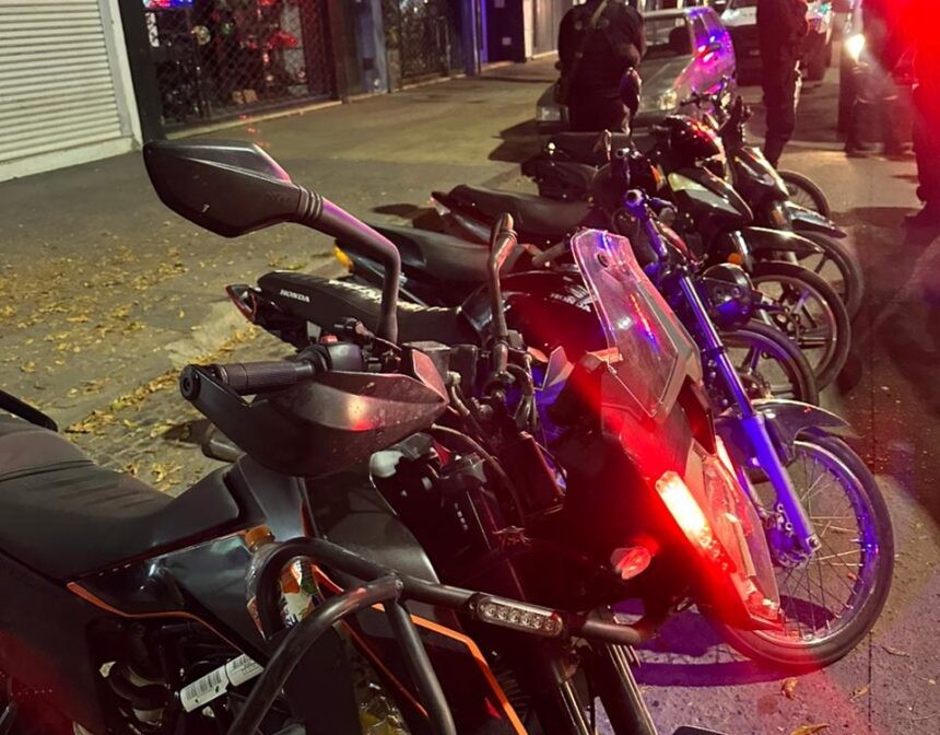 Tolerancia cero: 25 motos secuestradas en distintos operativos