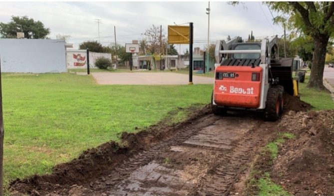Trabajos en las plazas