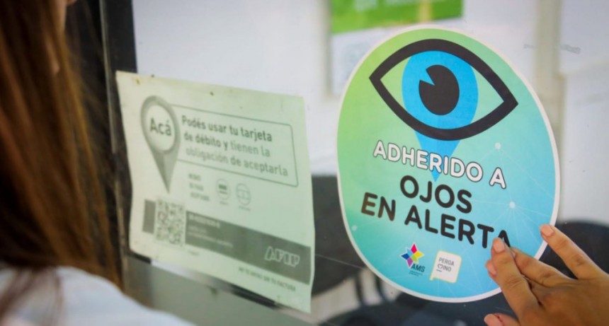 Los comercios se adhieren a Ojos en Alerta
