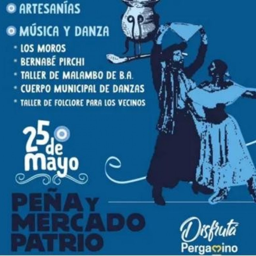 El 25 de mayo habrá un Mercado Patrio en el Parque Belgrano