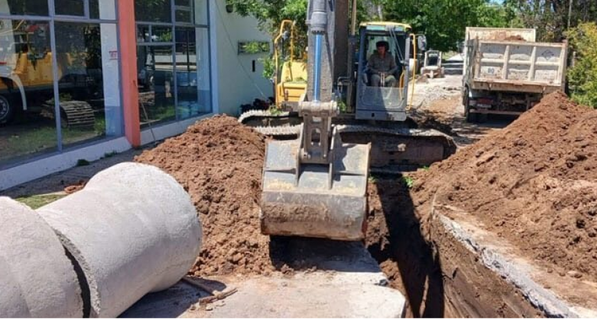 Obra de Desagües pluviales en Ramal Norte: Este lunes comienza la excavación sobre avenida Yrigoyen