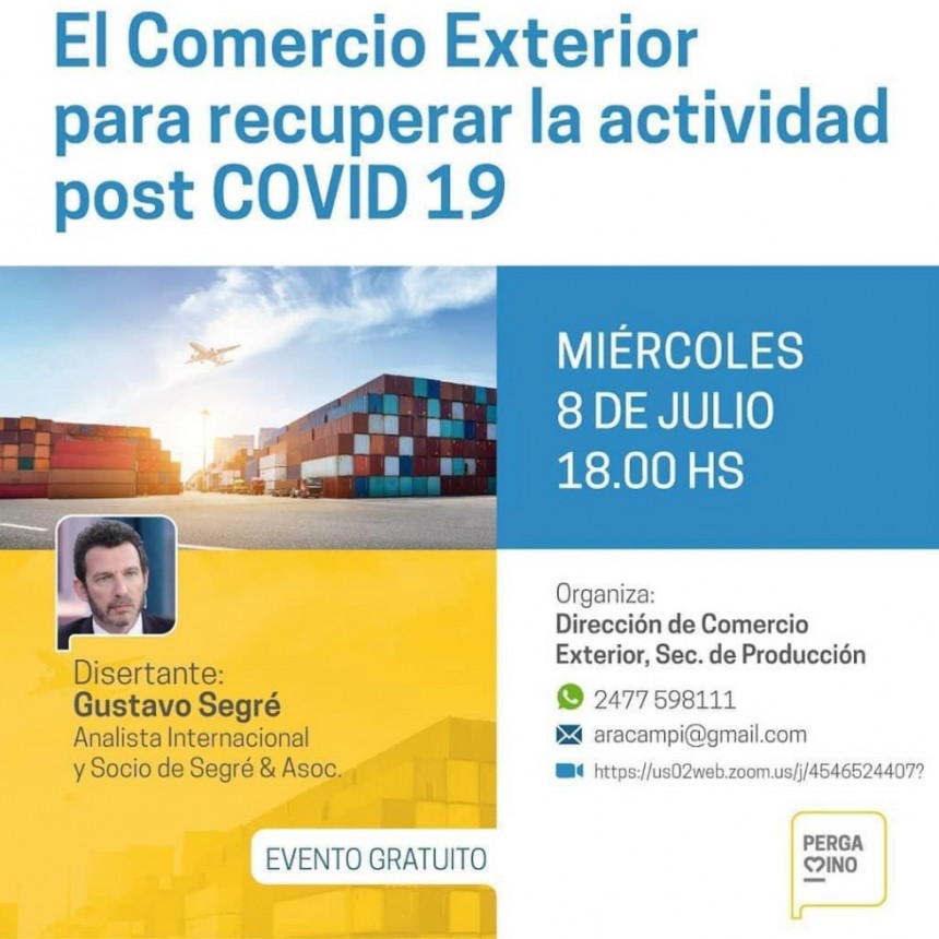 ”El Comercio Exterior para recuperar la actividad post Covid19”.