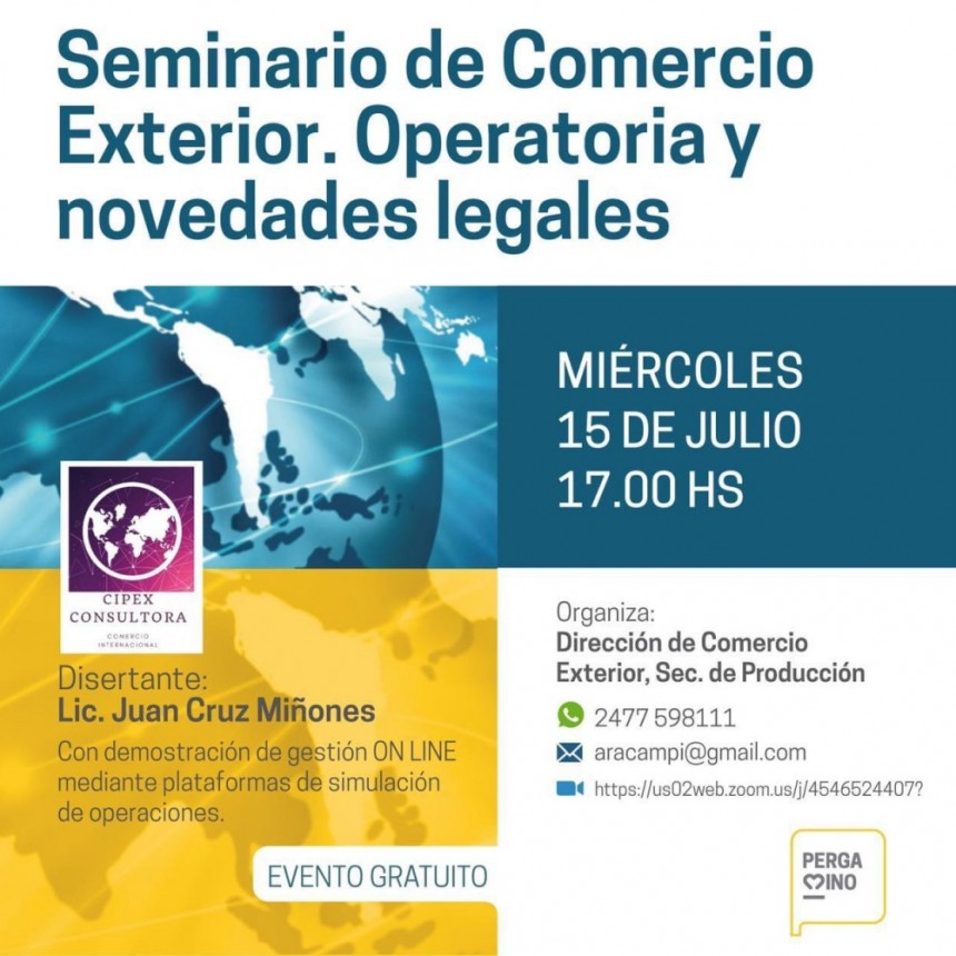 Llega otro seminario online de comercio exterior