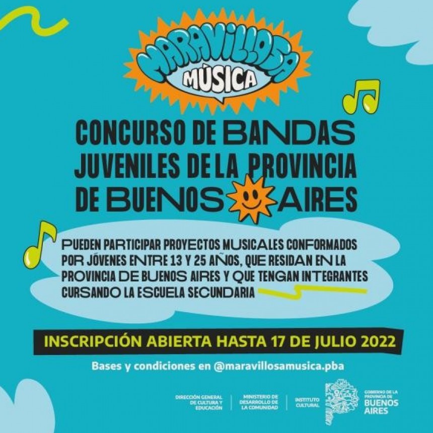 Maravillosa Música: está abierta la inscripción para jóvenes artistas