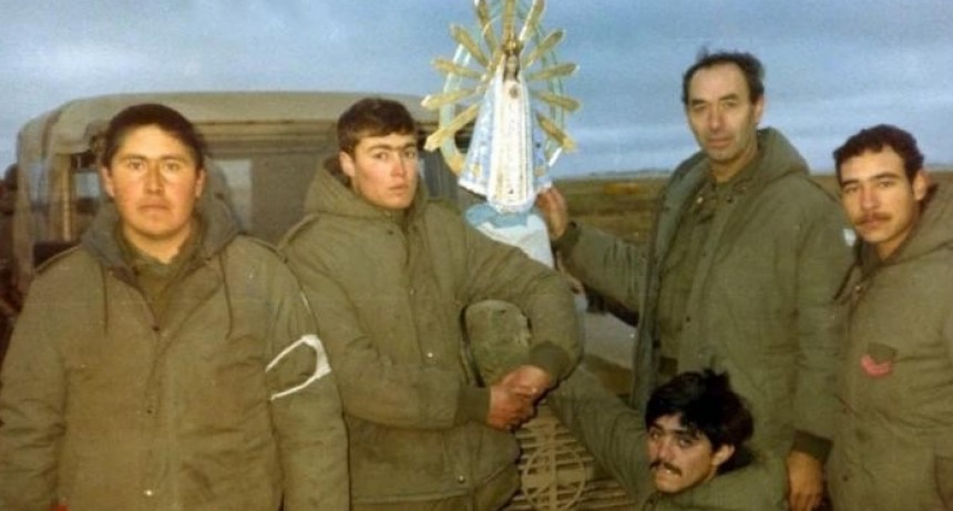 La imagen de la Virgen de Luján de la guerra de Malvinas estará en Pergamino