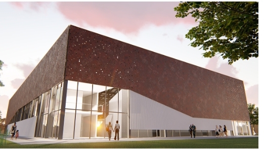 Continúa la obra del Micro Estadio Cubierto