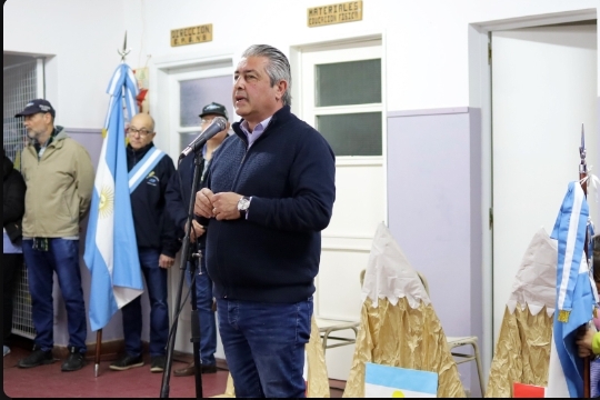 El Intendente participó del acto por el Paso a la inmortalidad del General José de San Martín en la EP 8
