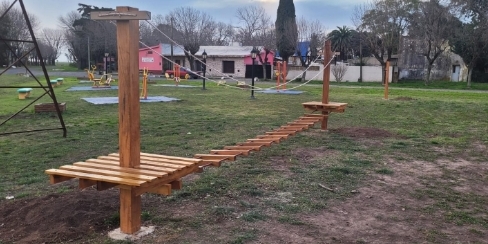 Benítez suma un nuevo espacio recreativo en el pueblo y más cuadras con luces LED