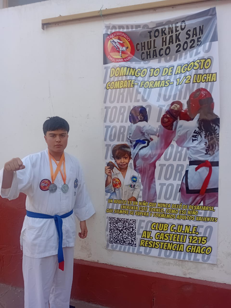 Taekwondo: Dilam Walschart logró dos medallas en Chaco