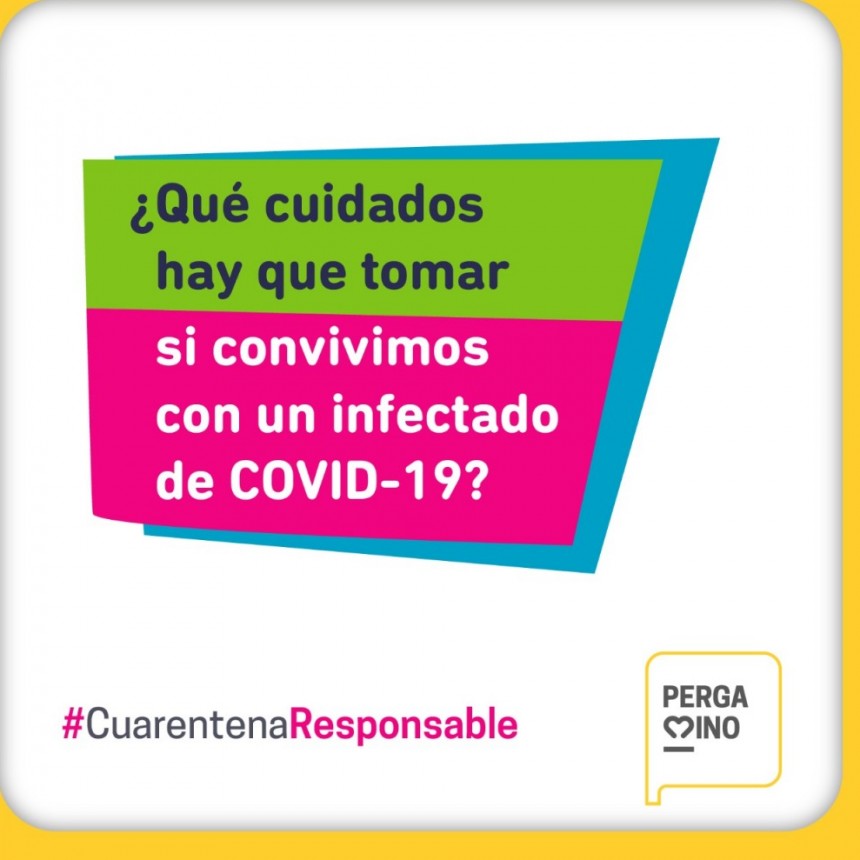 Recomendaciones para quienes convivan con una persona con COVID-19