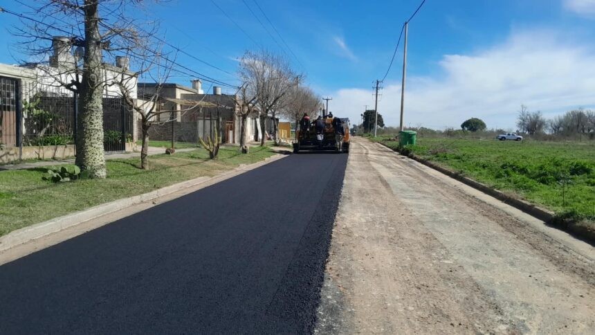 Nueva obra de pavimentaci&oacute;n en el Barrio Malvinas