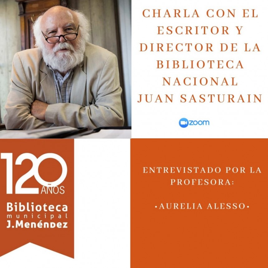 Juan Sasturain se suma a los festejos por los 120 años de la Biblioteca Menéndez