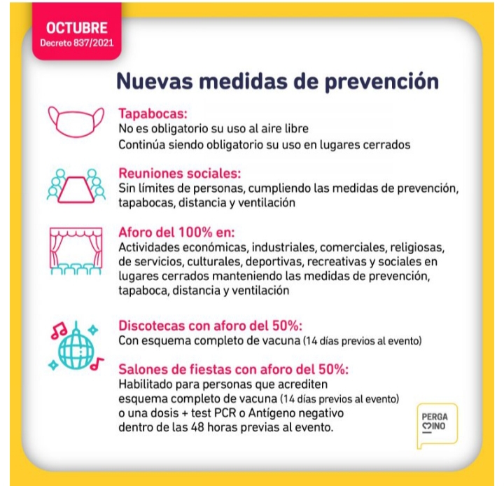 Covid: Nuevas medidas de prevención
