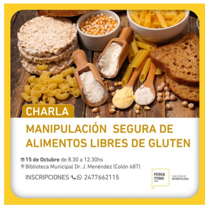 Charla sobre Manipulación segura de Alimentos Libres de Gluten