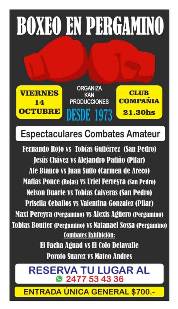 El próximo viernes se llevará a cabo un nuevo festival de boxeo amateur