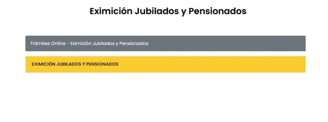 Hoy comienza la Eximición a Jubilados y Pensionados