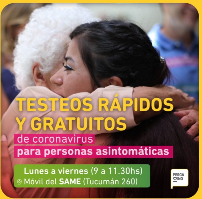 A partir del lunes vuelve el punto de testeo COVID