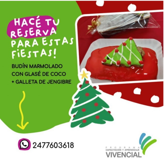 Se vienen los budines navideños del Taller Vivencial