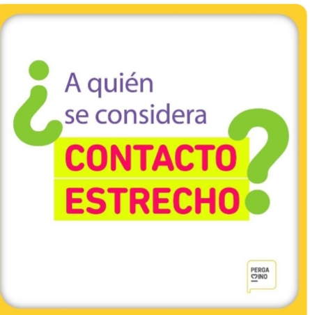 Covid; Si sos un contacto estrecho, mantenete aislado por 10 días a partir del último contacto con el positivo. 